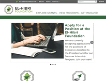 Tablet Screenshot of elhibrifoundation.org